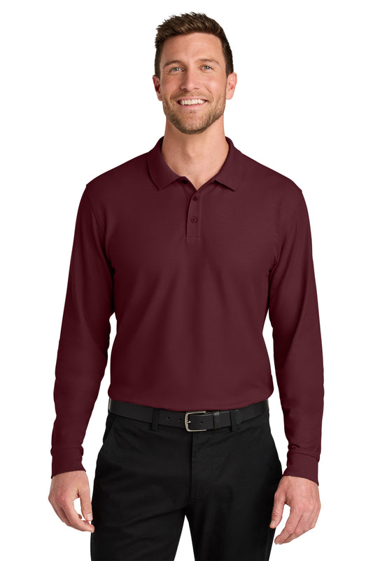 Port AuthorityÂ® Wearever Signature Pique Long Sleeve Polo K200LS