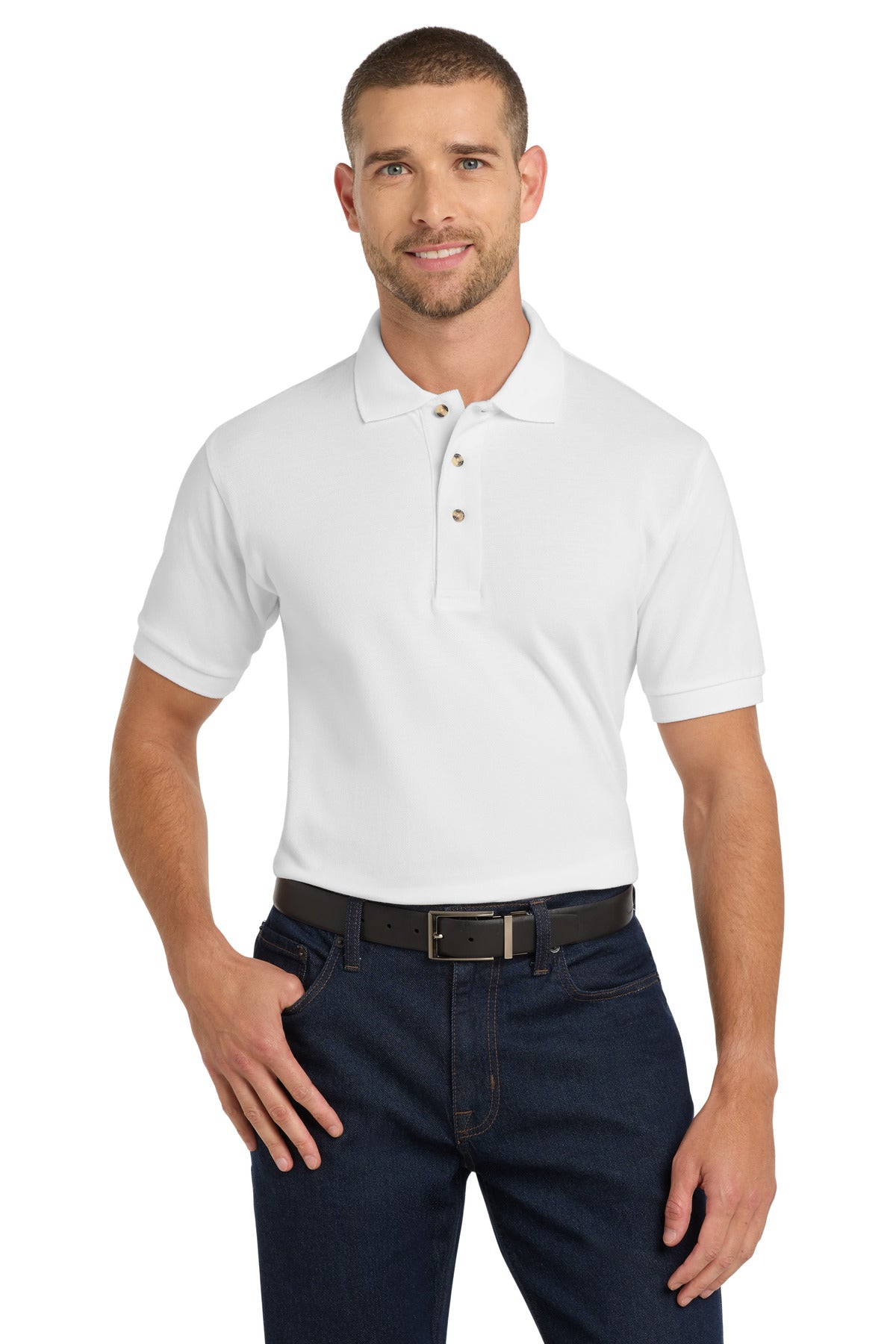 Port AuthorityÂ® Heavyweight Cotton Pique Polo.  K420