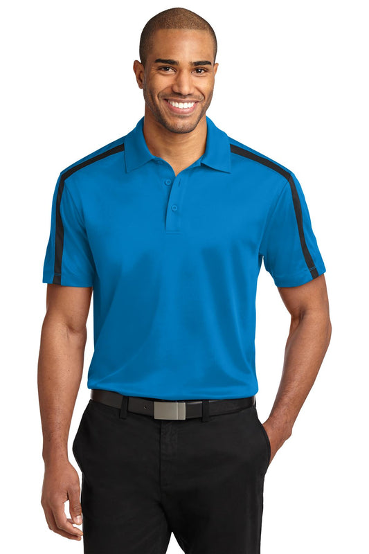 Port AuthorityÂ® Silk Touchâ„¢ Performance Colorblock Stripe Polo. K547