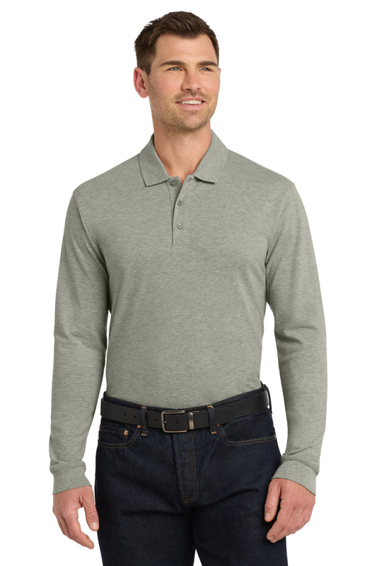 Port AuthorityÂ® EZCottonÂ® Long Sleeve Polo. K8000LS