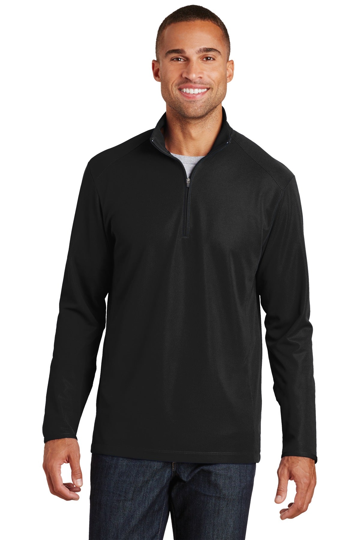 Port AuthorityÂ® Pinpoint Mesh 1/2-Zip. K806