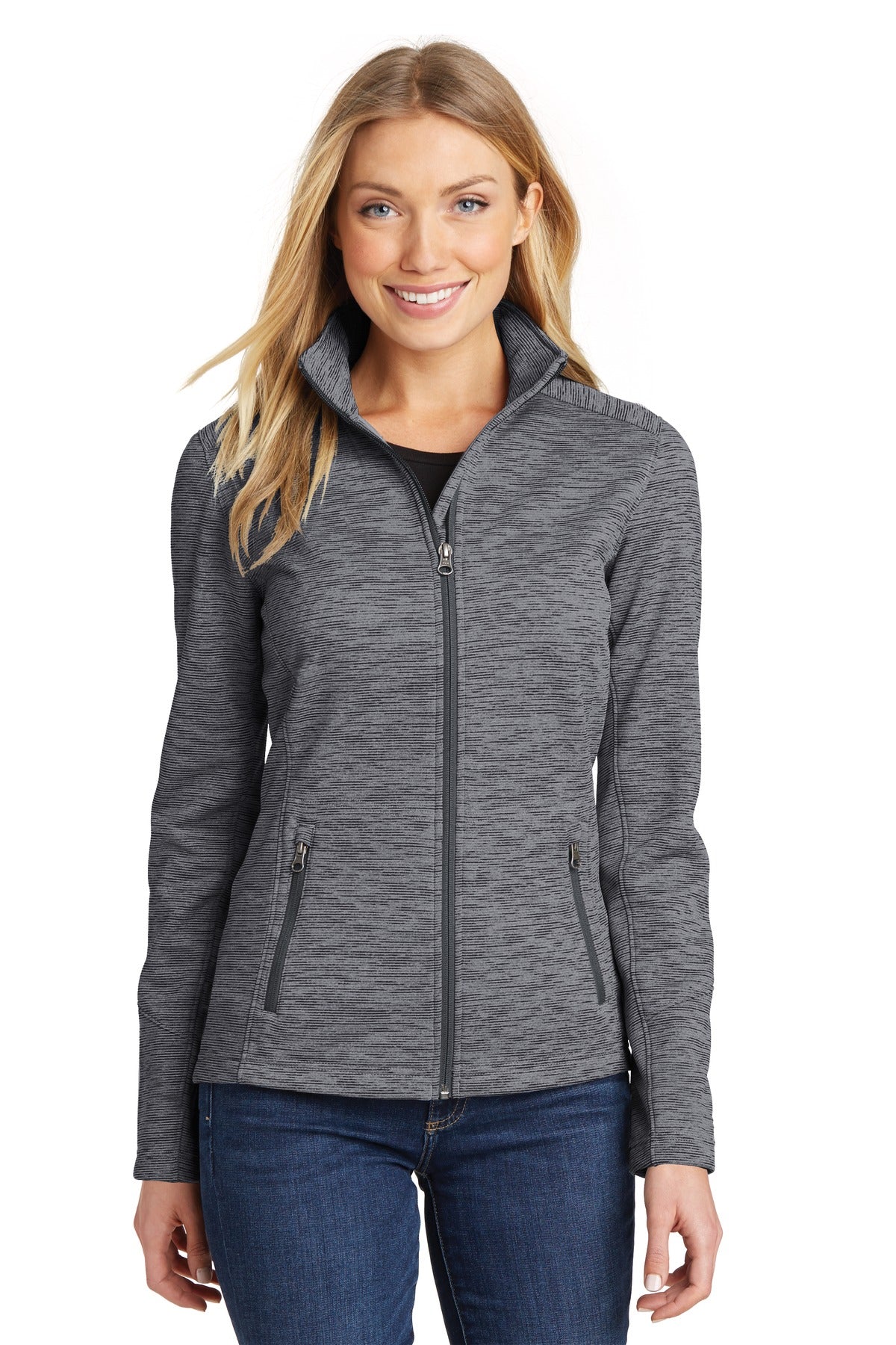 Port AuthorityÂ® Women's Digi Stripe Fleece Jacket. L231