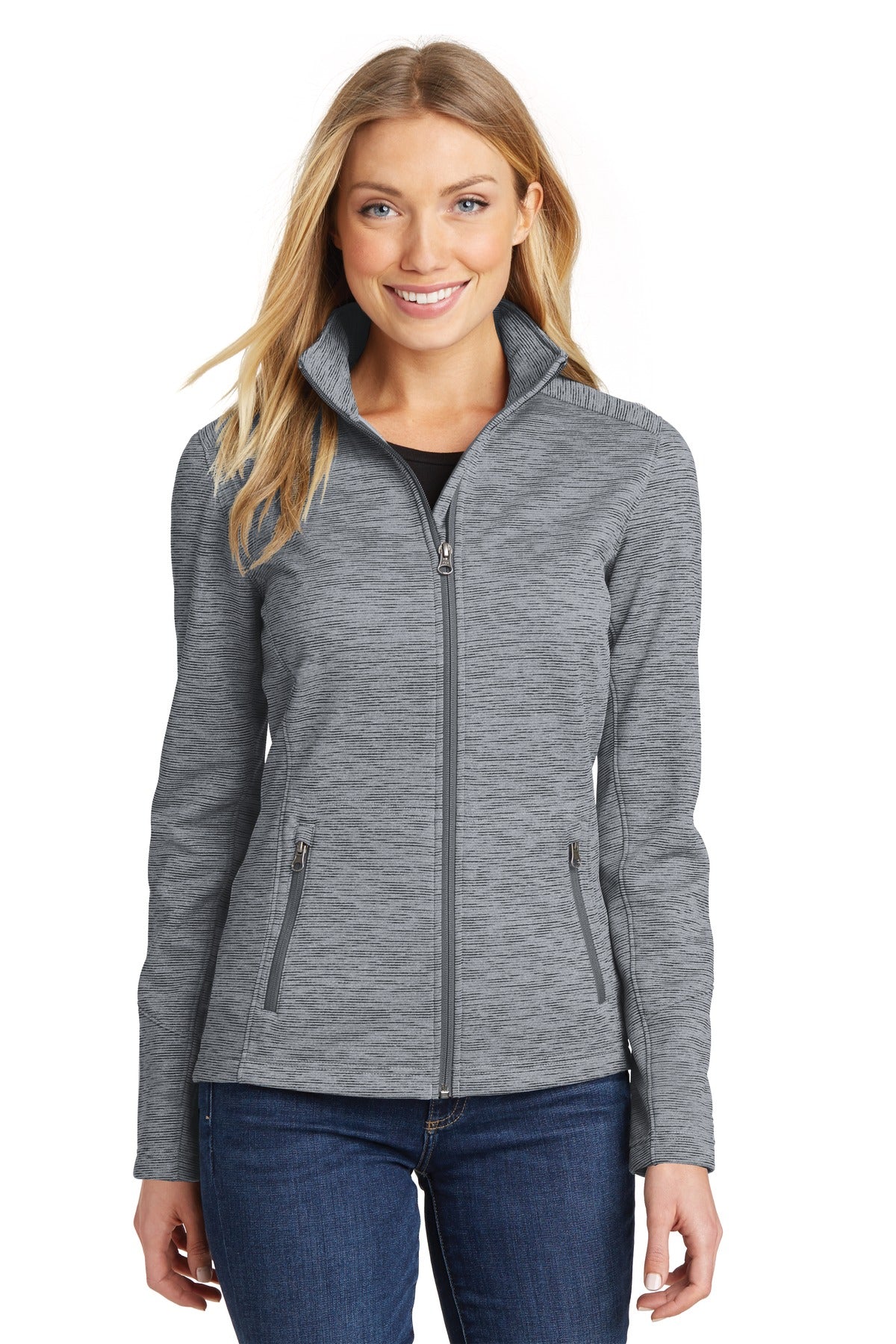 Port AuthorityÂ® Women's Digi Stripe Fleece Jacket. L231
