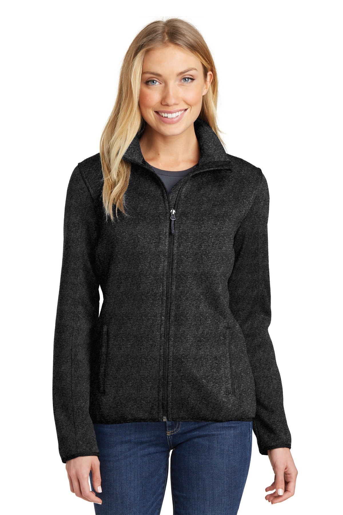 Port AuthorityÂ® Women's Sweater Fleece Jacket. L232