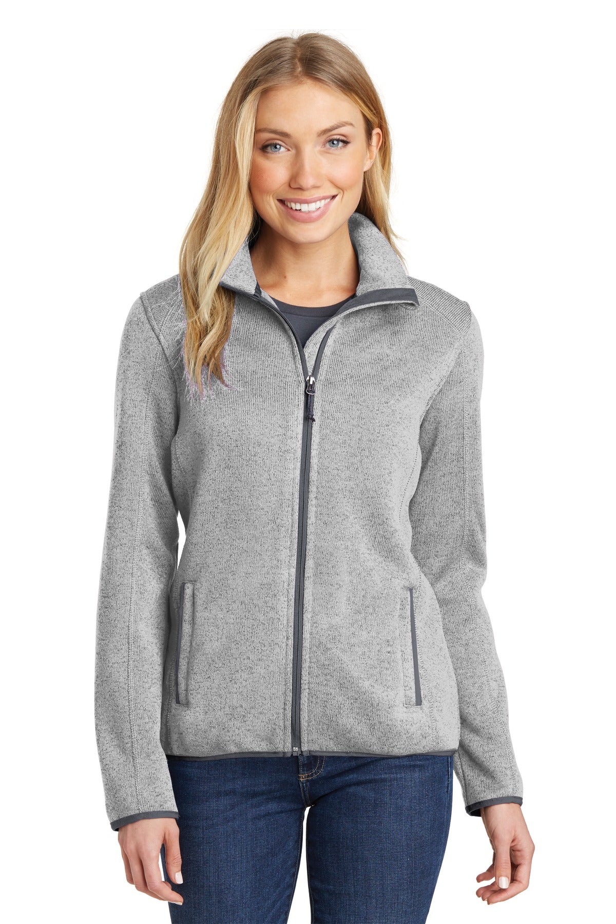 Port AuthorityÂ® Women's Sweater Fleece Jacket. L232