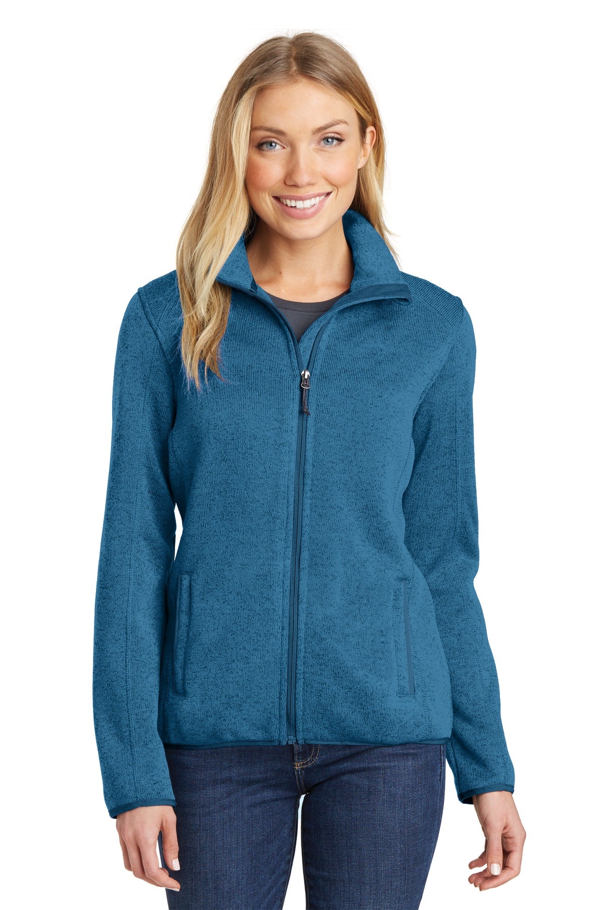 Port AuthorityÂ® Women's Sweater Fleece Jacket. L232