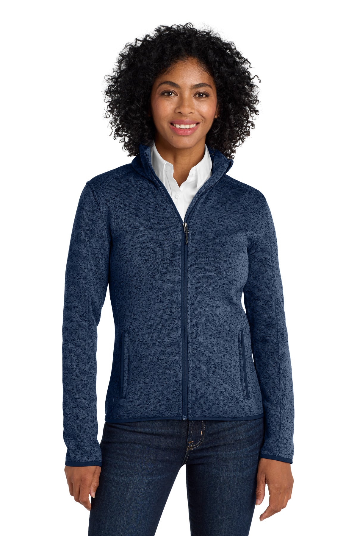 Port AuthorityÂ® Women's Sweater Fleece Jacket. L232
