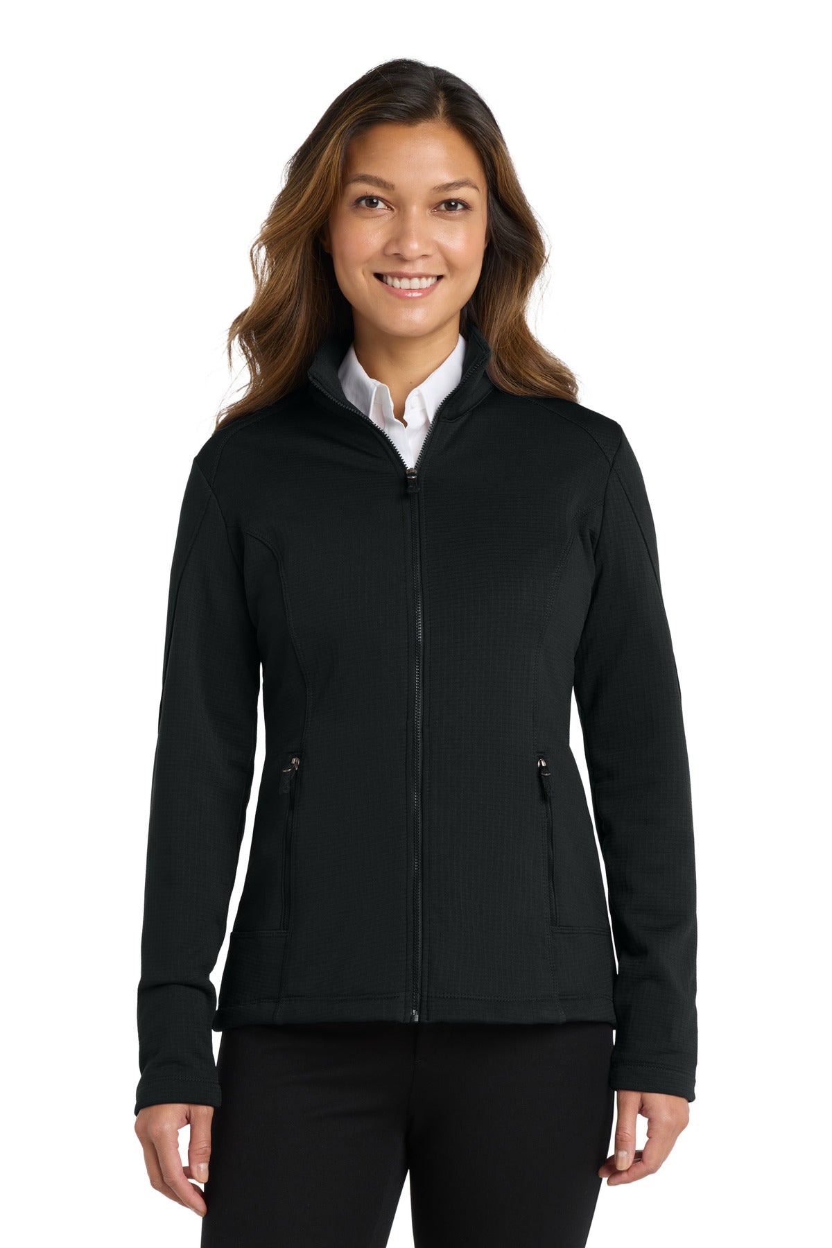 Port Authority Â® Women's Grid Fleece Jacket. L239