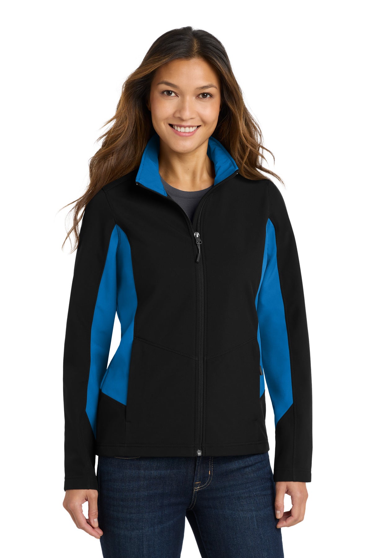 Port AuthorityÂ® Women's Core Colorblock Soft Shell Jacket. L318