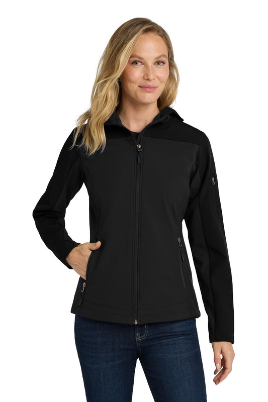 Port AuthorityÂ® Women's Hooded Core Soft Shell Jacket. L335