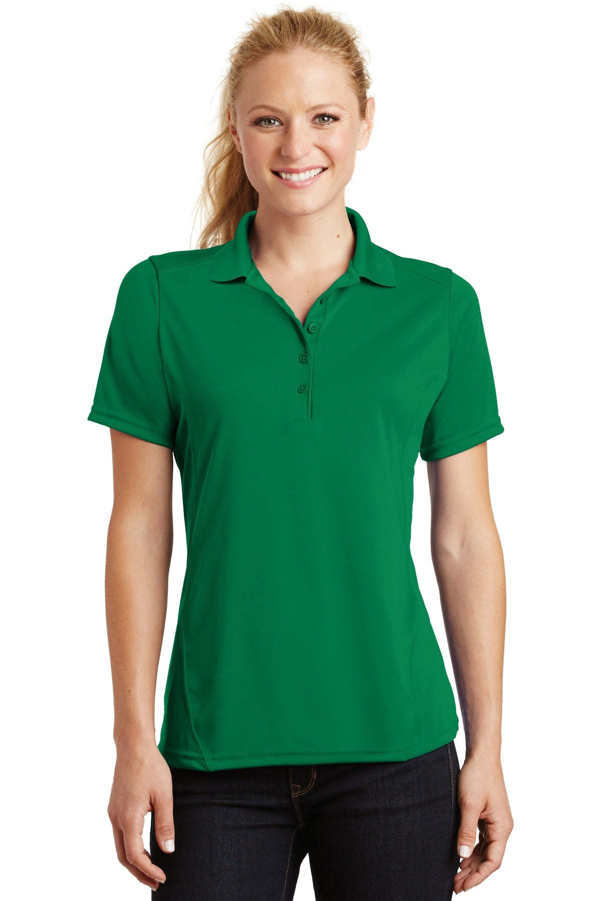 Sport-TekÂ® Women's Dry ZoneÂ® Raglan Accent Polo. L475