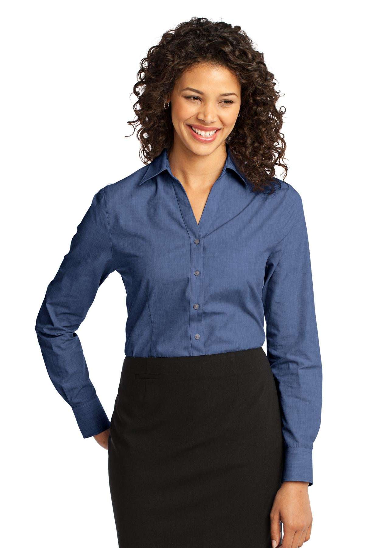 Port AuthorityÂ® Women's Crosshatch Easy Care Shirt. L640