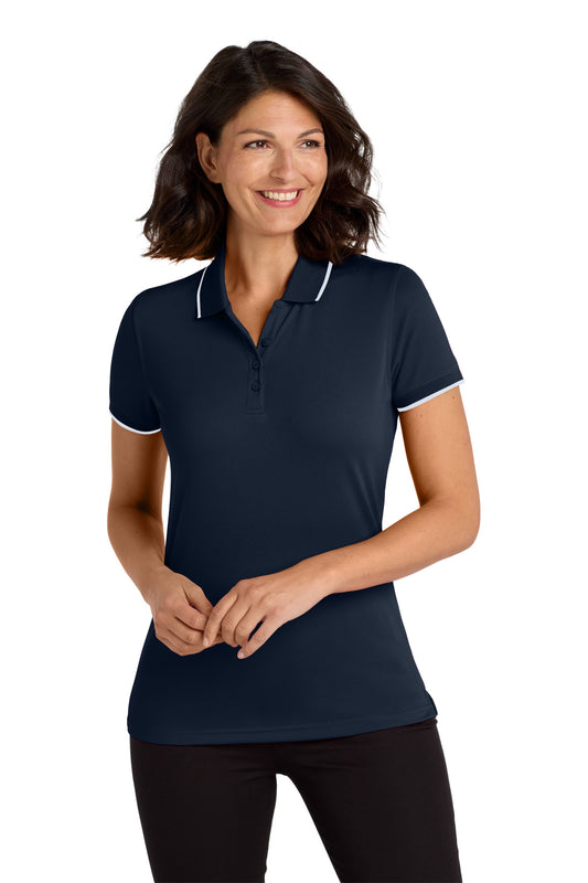 Port AuthorityÂ® Women's Dry ZoneÂ® UV Micro-Mesh Tipped Polo. LK111