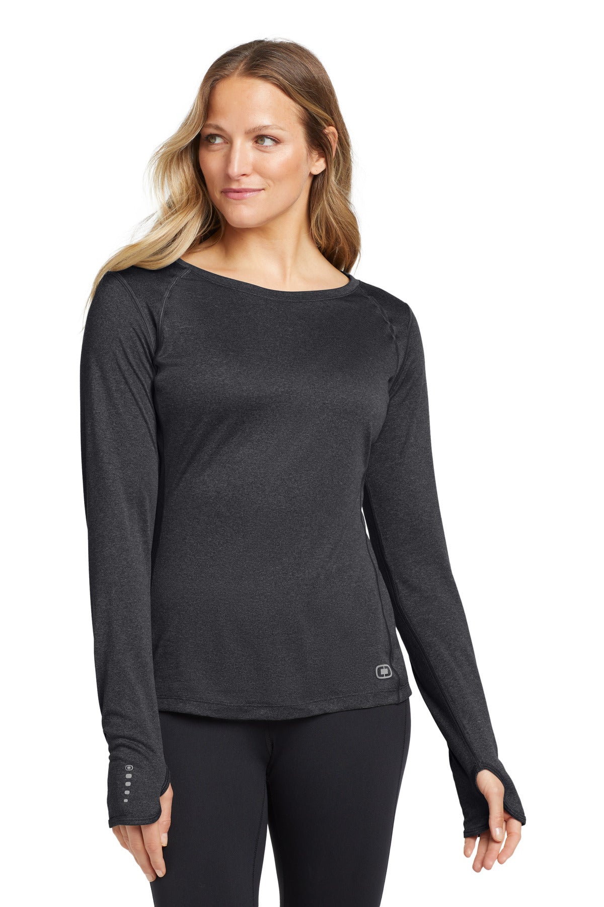 OGIOÂ® Women's Long Sleeve Pulse Crew. LOE321