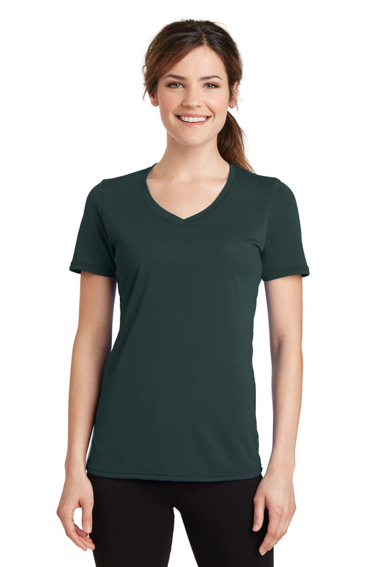 Port & Coâ„¢ Women's Performance Blend V-Neck Tee. LPC381V