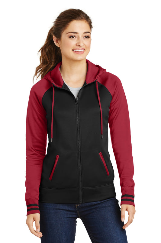 Sport-TekÂ® Women's Sport-WickÂ® Varsity Fleece Full-Zip Hooded Jacket. LST236