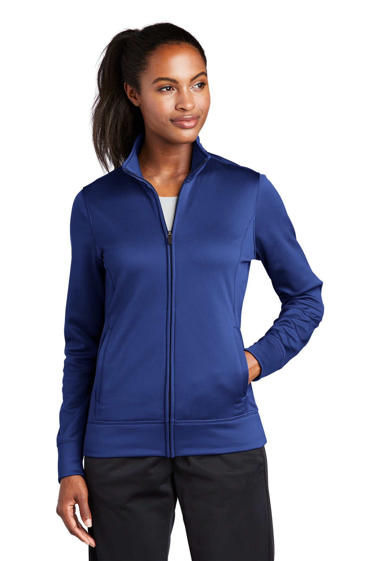 Sport-TekÂ® Women's Sport-WickÂ® Fleece Full-Zip Jacket.  LST241