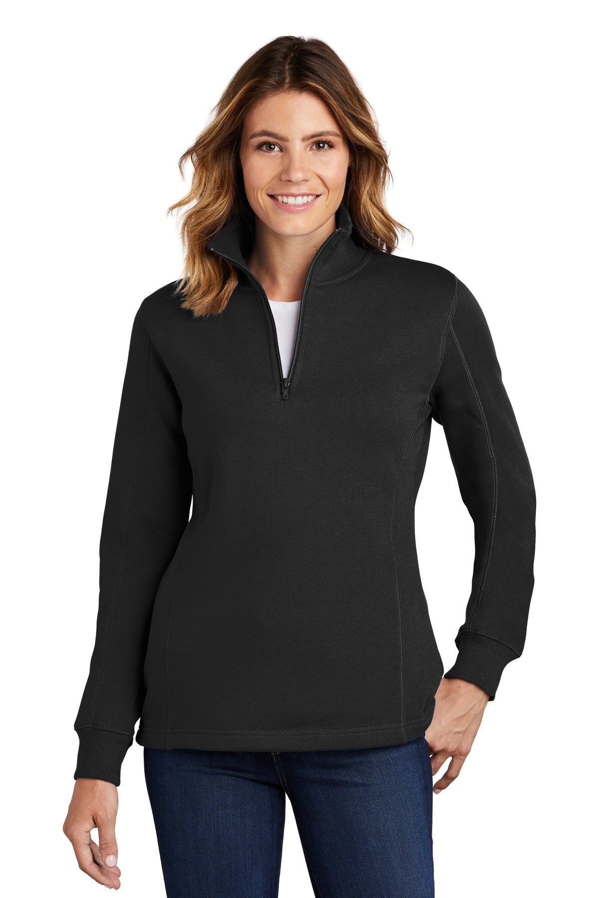 Sport-TekÂ® Women's 1/4-Zip Sweatshirt. LST253