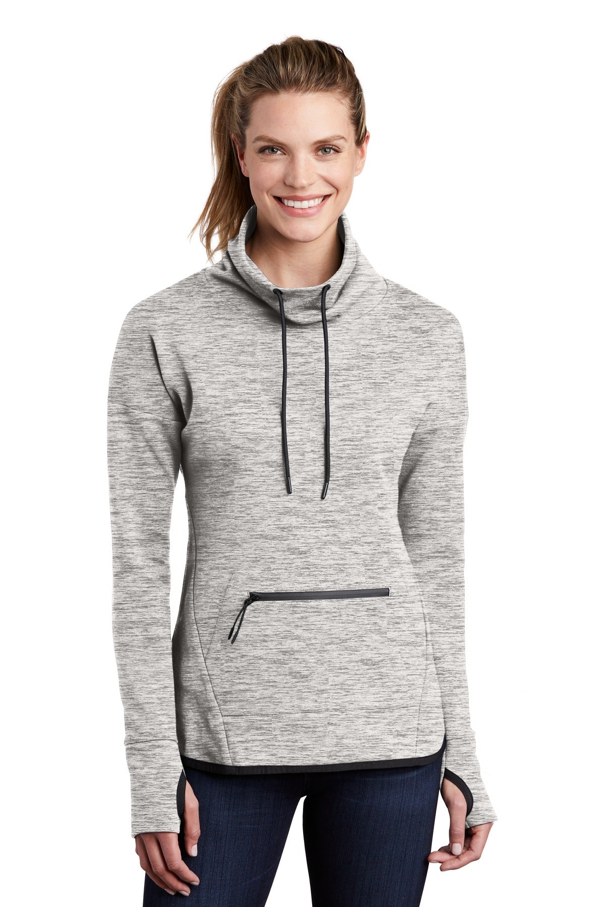 Sport-TekÂ® Women's Triumph Cowl Neck Pullover LST280