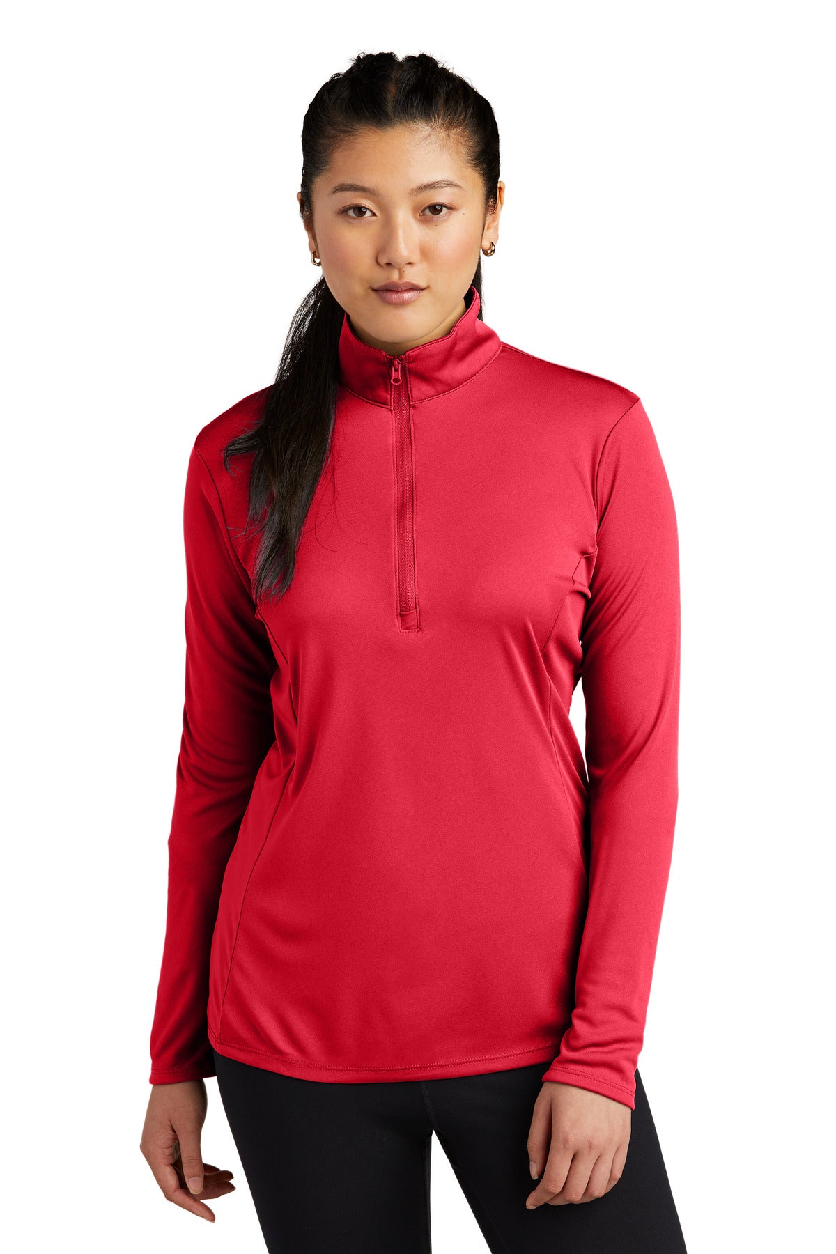 Sport-TekÂ® Women's PosiChargeÂ® Competitorâ„¢ 1/4-Zip Pullover. LST357