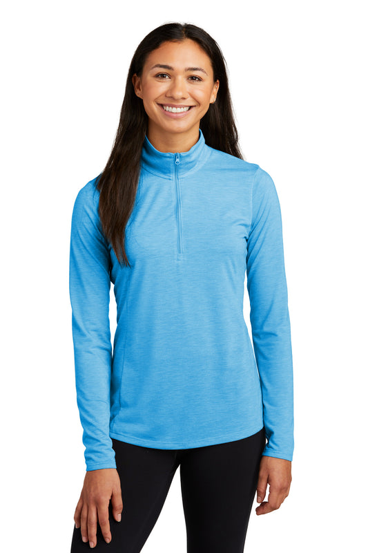 Sport-Tek Â® Women's PosiCharge Â® Tri-Blend Wicking 1/4-Zip Pullover. LST407