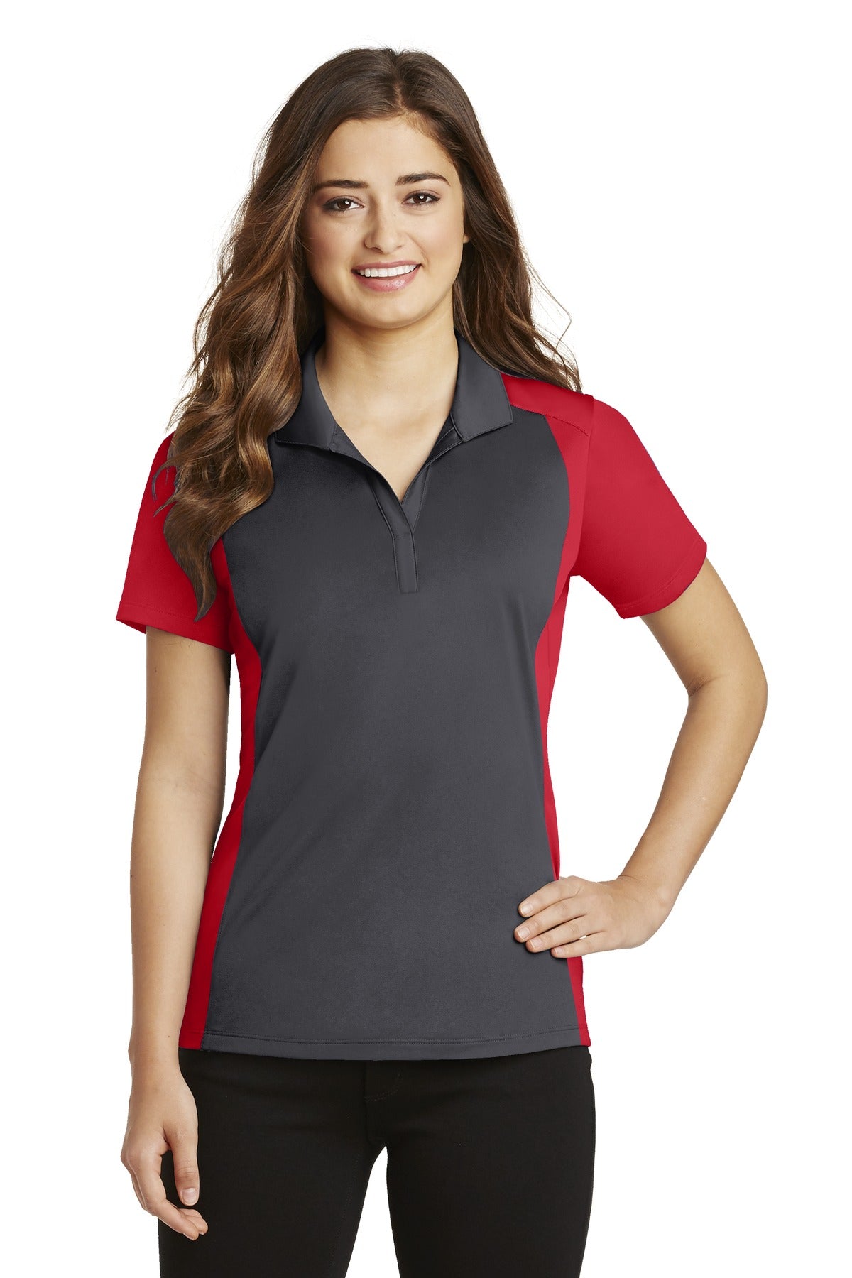 Sport-TekÂ® Women's Colorblock Micropique Sport-WickÂ® Polo. LST652