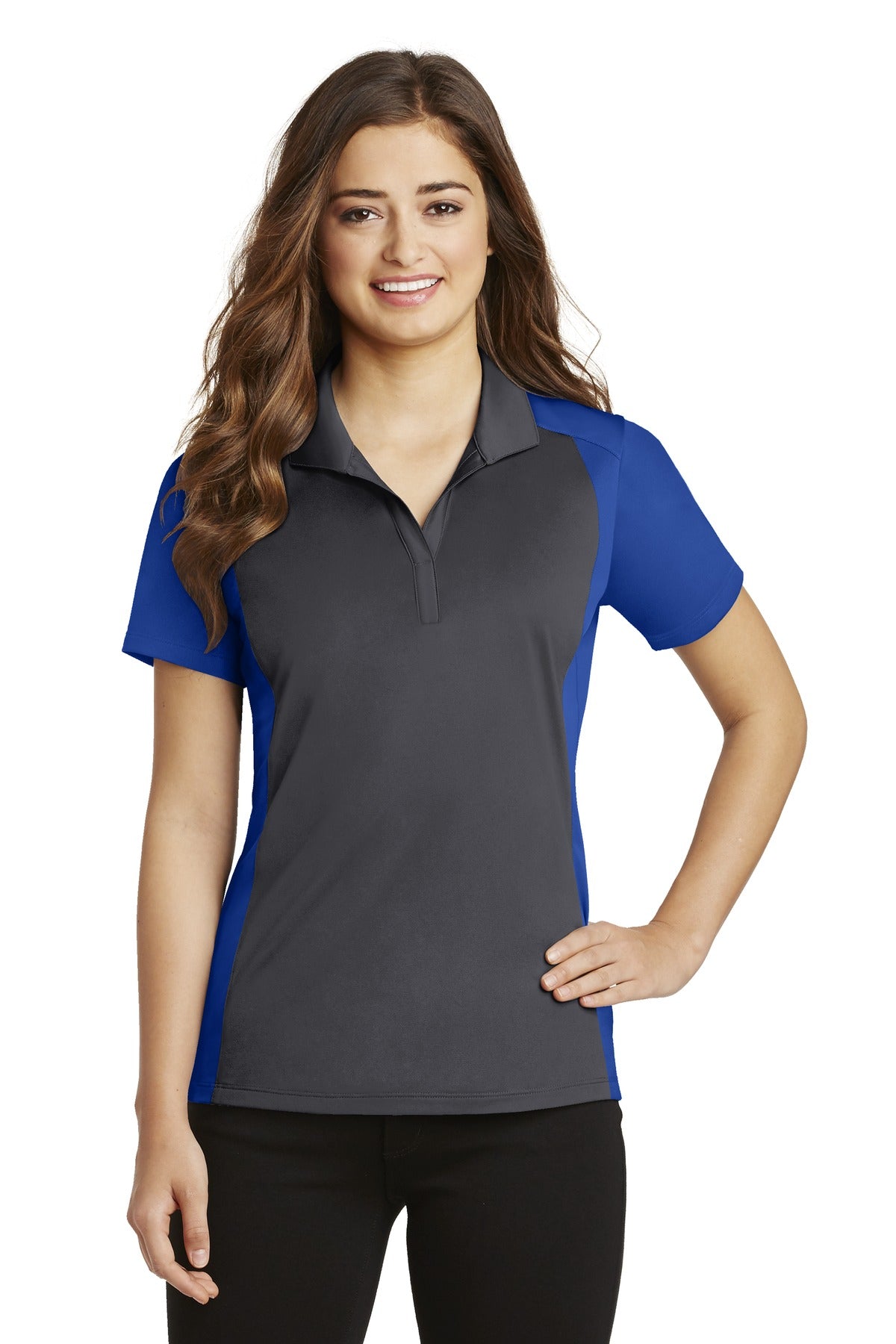Sport-TekÂ® Women's Colorblock Micropique Sport-WickÂ® Polo. LST652