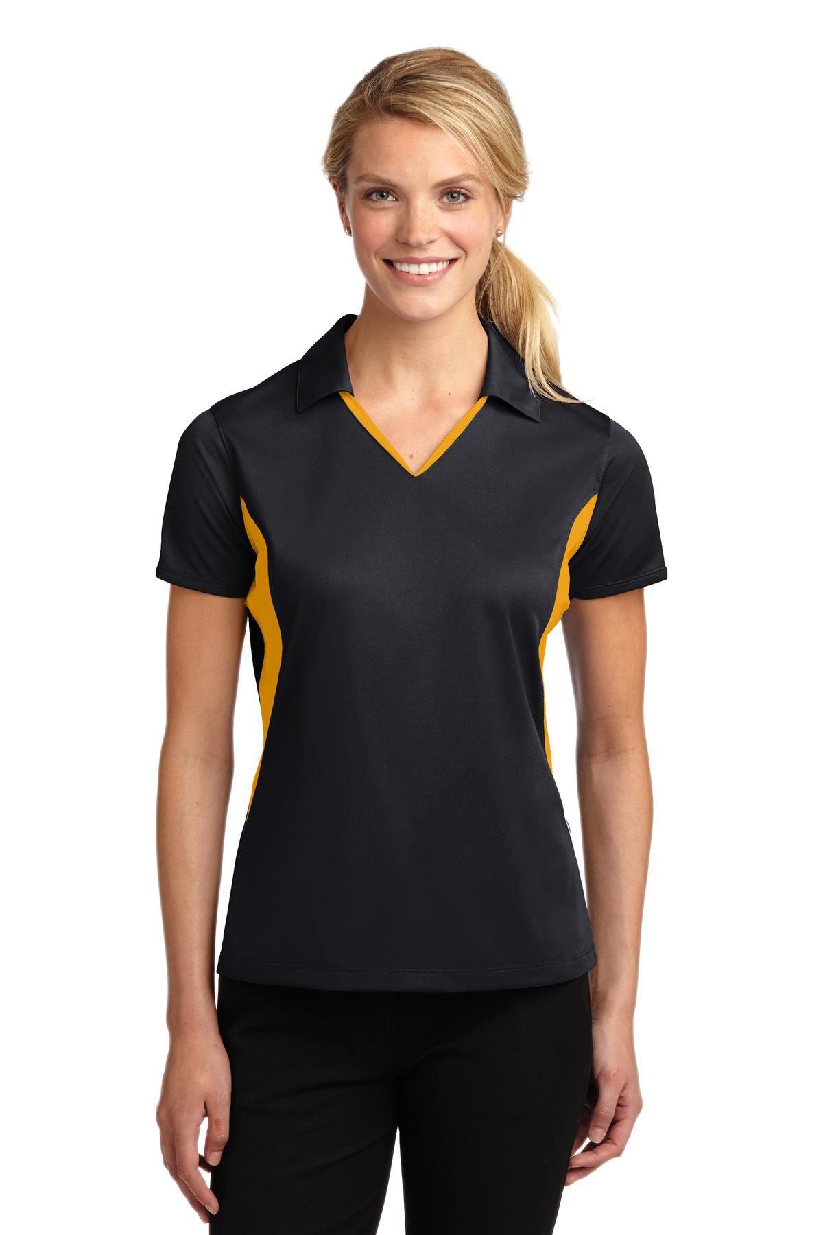 Sport-TekÂ® Women's Side Blocked Micropique Sport-WickÂ® Polo. LST655