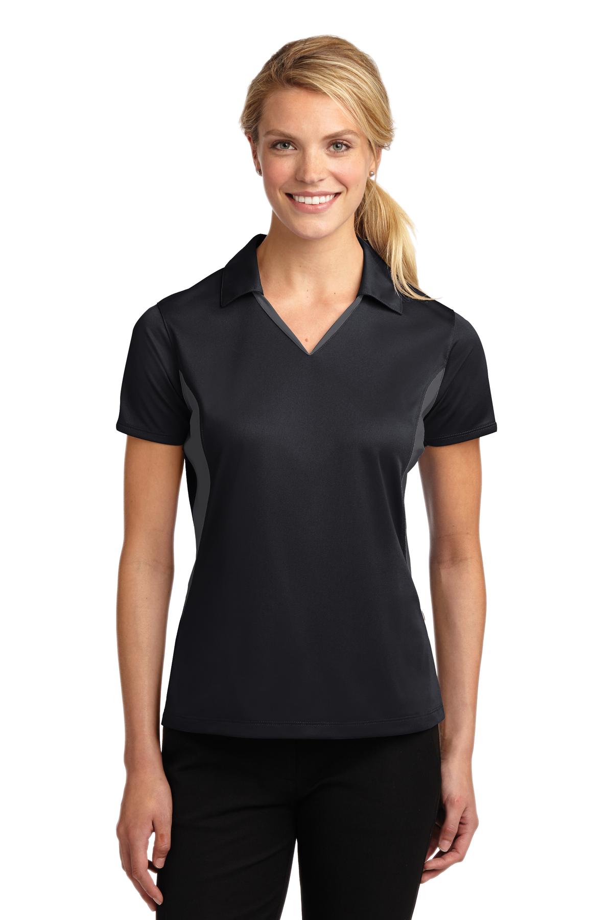 Sport-TekÂ® Women's Side Blocked Micropique Sport-WickÂ® Polo. LST655