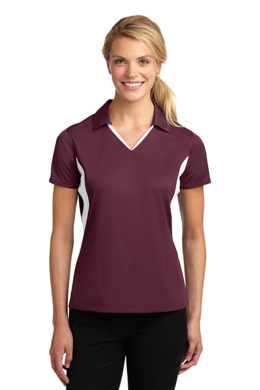 Sport-TekÂ® Women's Side Blocked Micropique Sport-WickÂ® Polo. LST655
