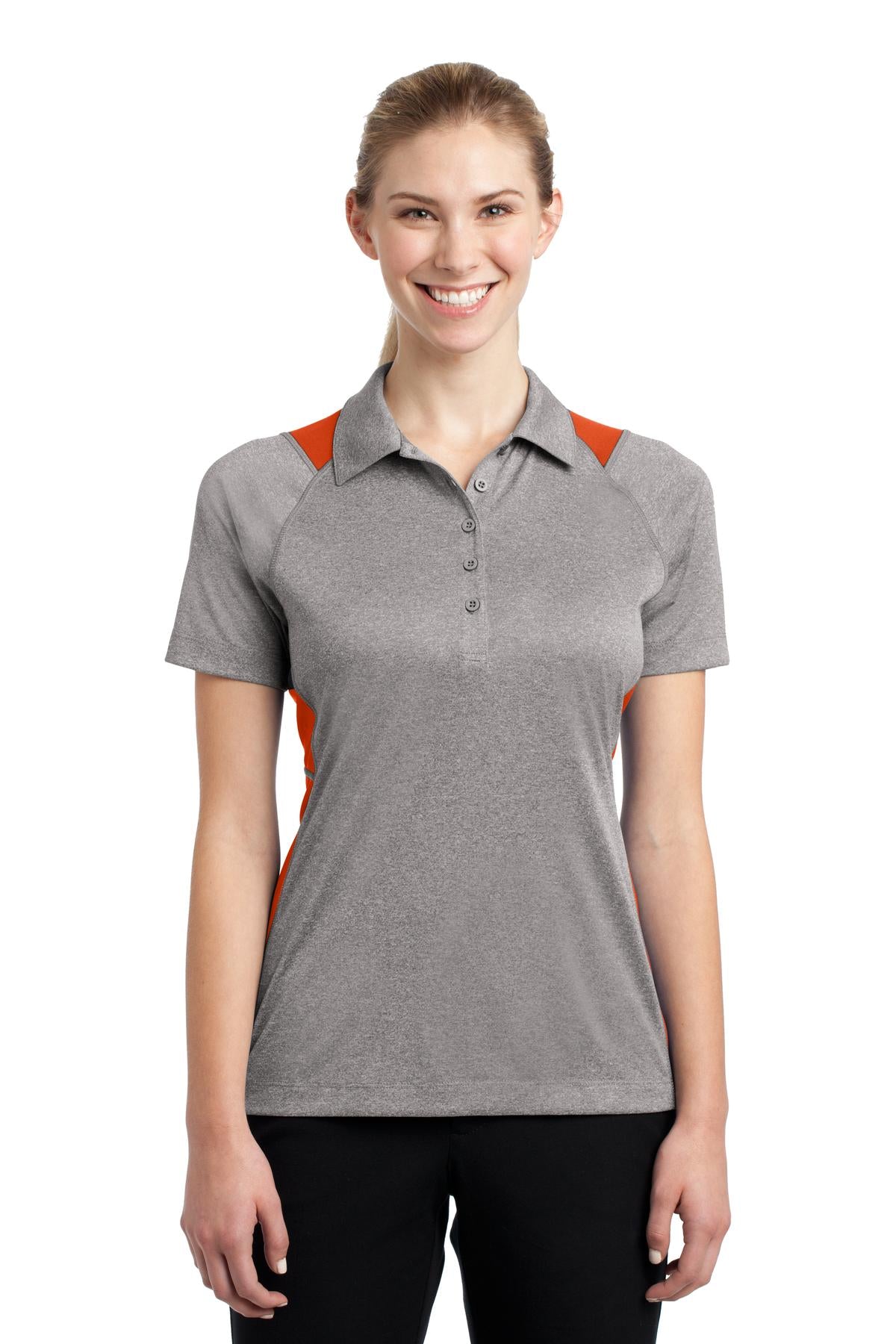 Sport-TekÂ® Women's Heather Colorblock Contenderâ„¢ Polo. LST665