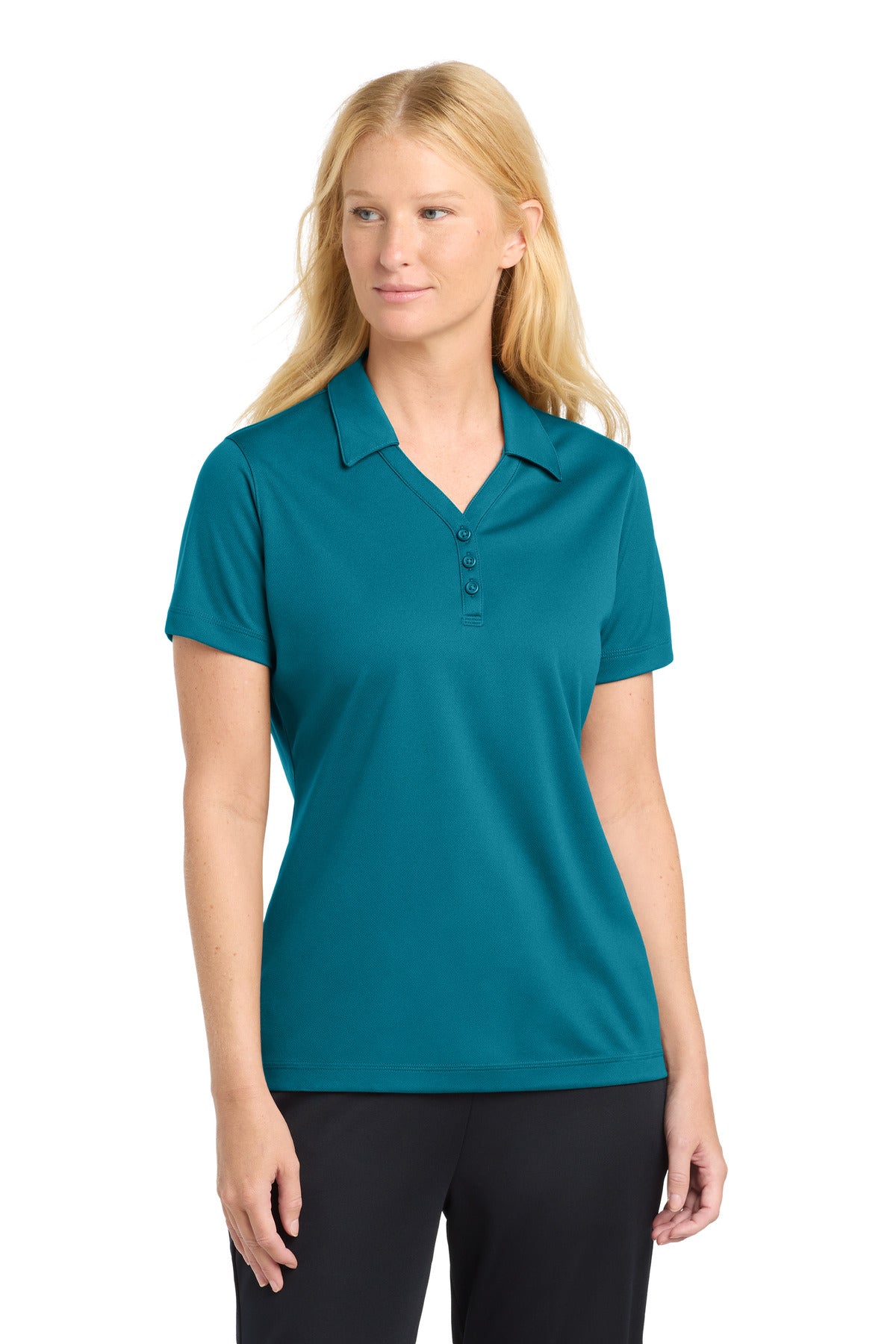 Sport-TekÂ® Women's PosiChargeÂ® Micro-Mesh Polo. LST680
