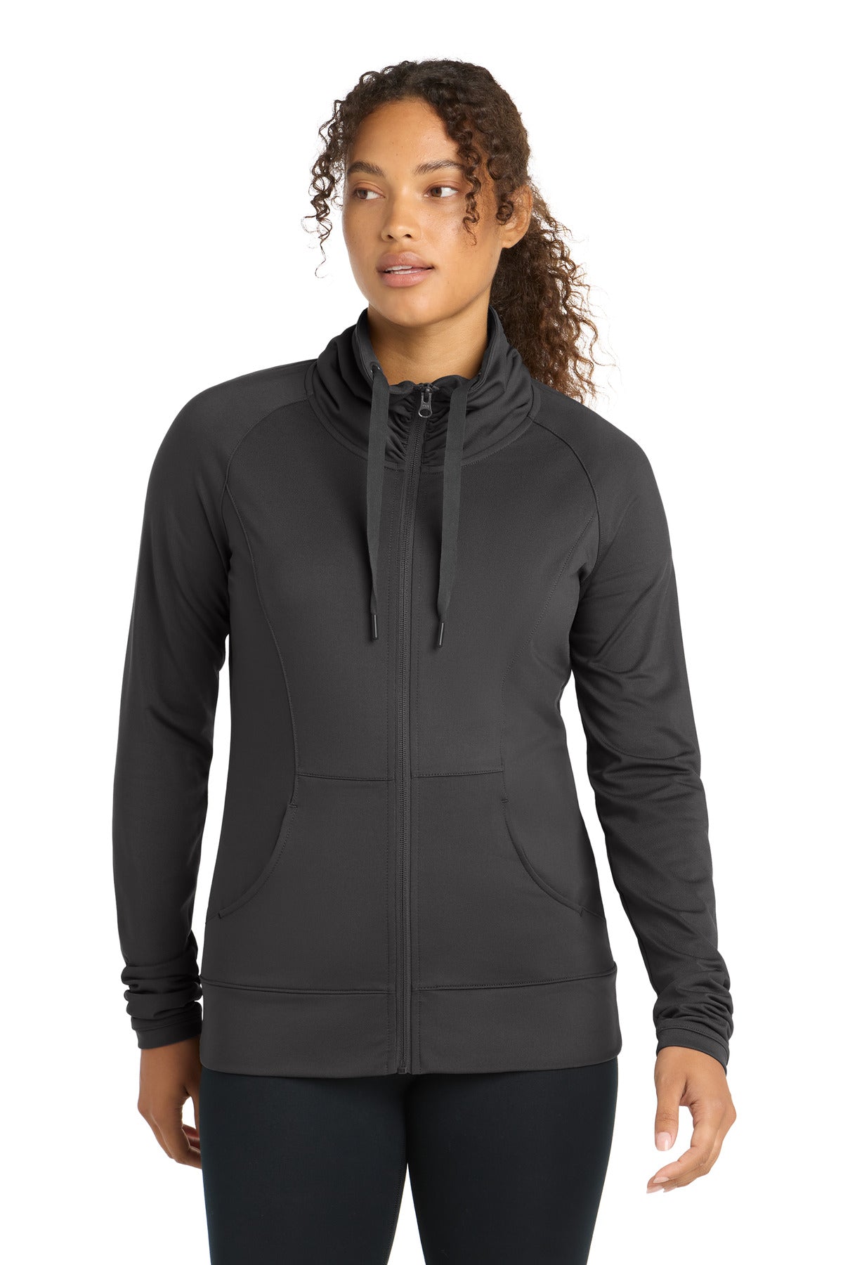 Sport-TekÂ® Women's Sport-WickÂ® Stretch Full-Zip Jacket. LST852