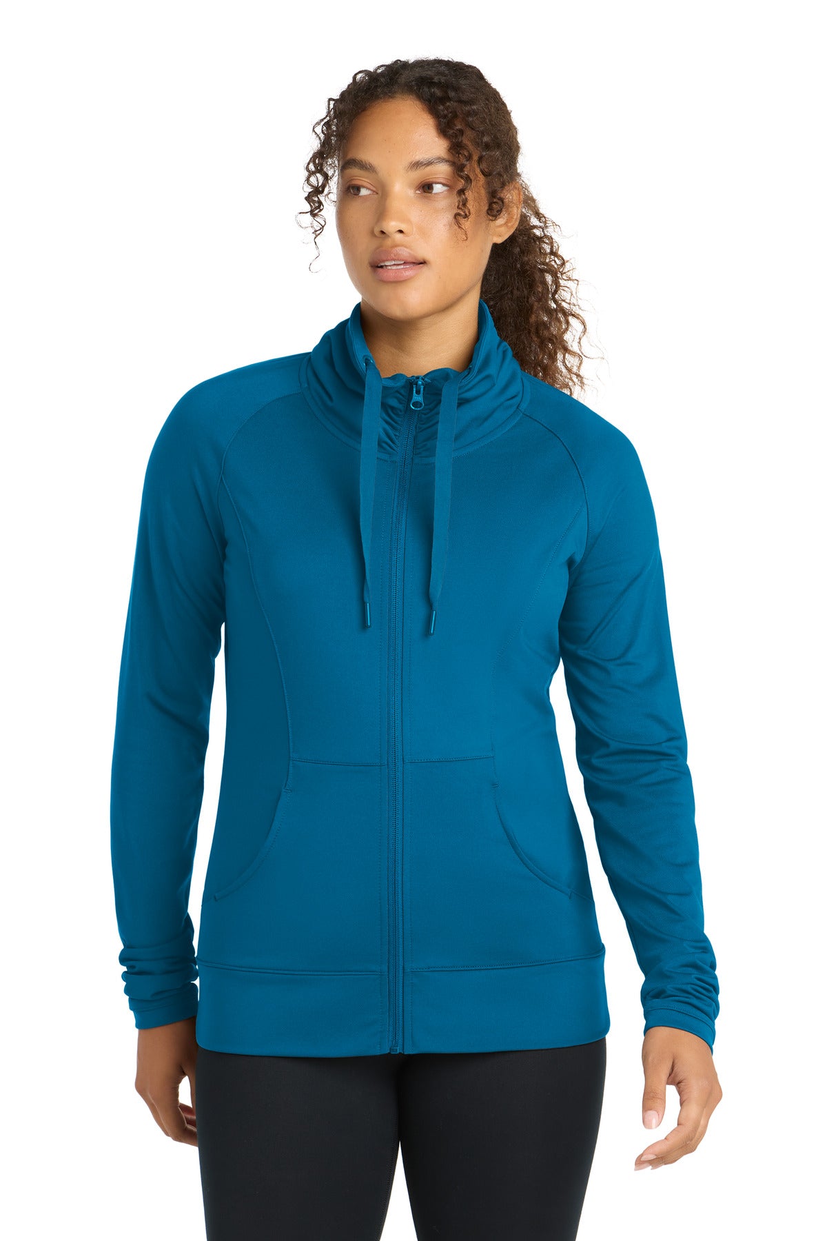Sport-TekÂ® Women's Sport-WickÂ® Stretch Full-Zip Jacket. LST852