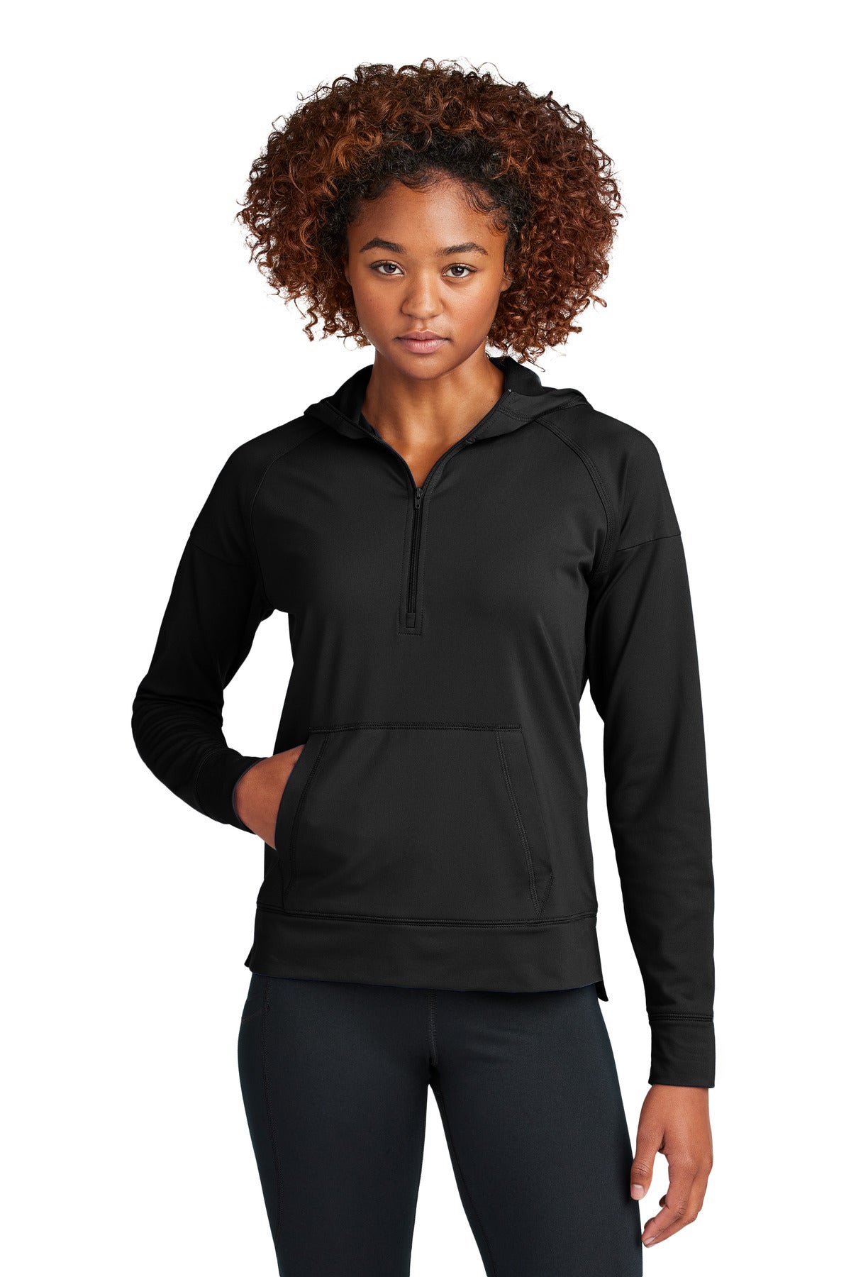 Sport-TekÂ® Women's Sport-WickÂ® Stretch 1/2-Zip Hoodie LST856