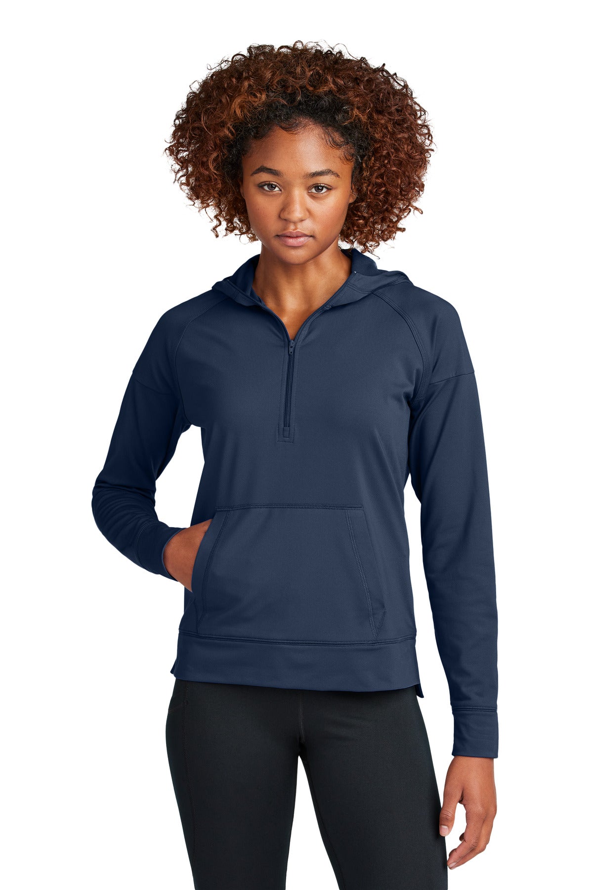 Sport-TekÂ® Women's Sport-WickÂ® Stretch 1/2-Zip Hoodie LST856