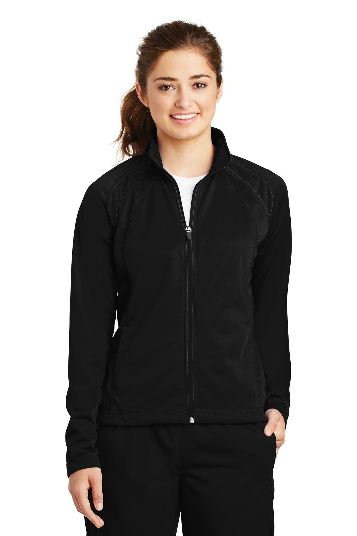 Sport-TekÂ® Women's Tricot Track Jacket. LST90