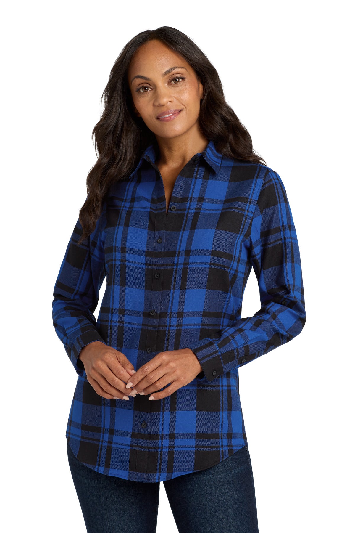 Port AuthorityÂ® Women's Plaid Flannel Tunic . LW668