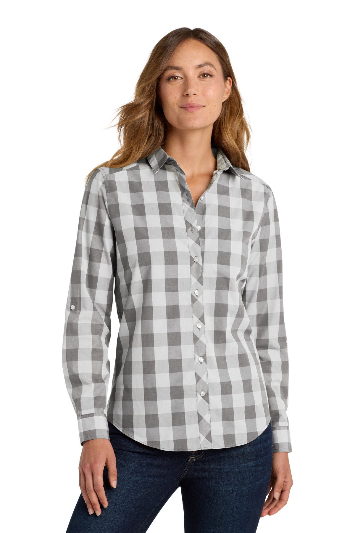Port AuthorityÂ® Women's Everyday Plaid Shirt. LW670