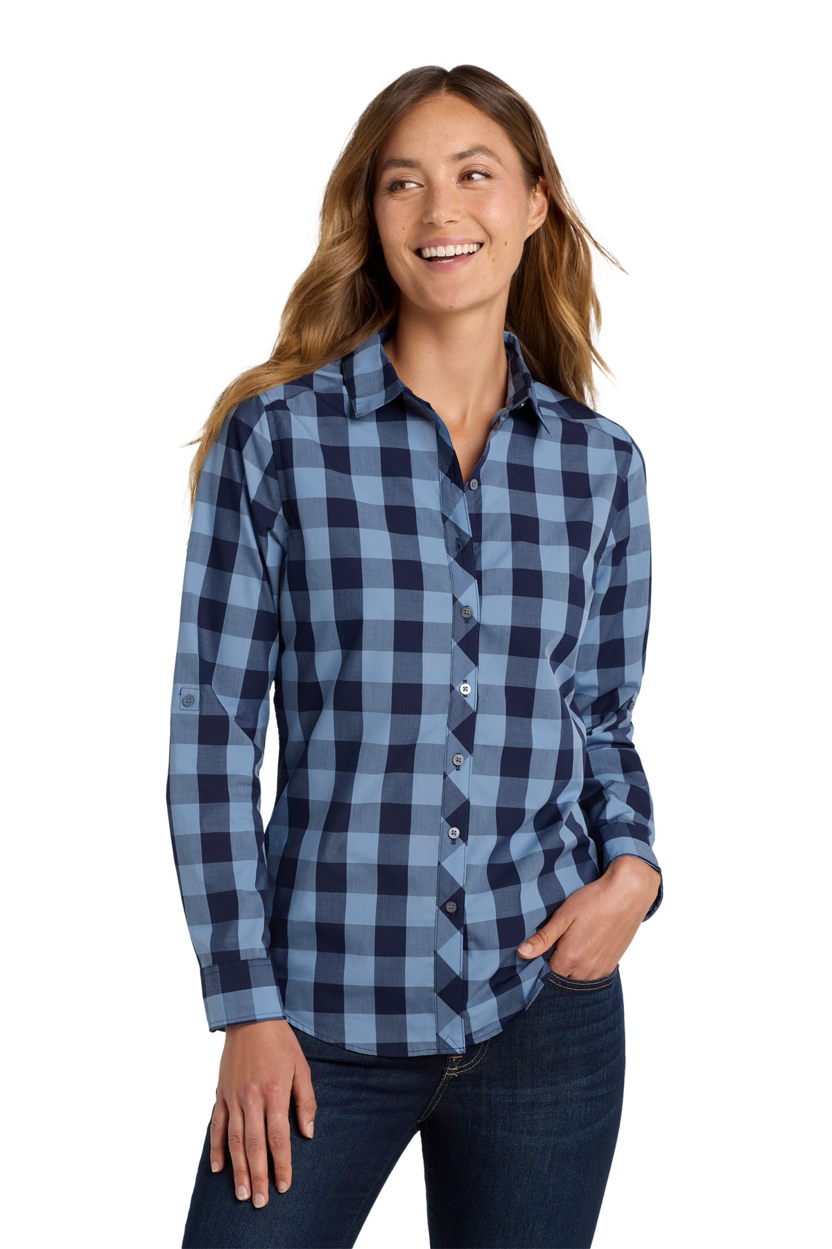 Port AuthorityÂ® Women's Everyday Plaid Shirt. LW670