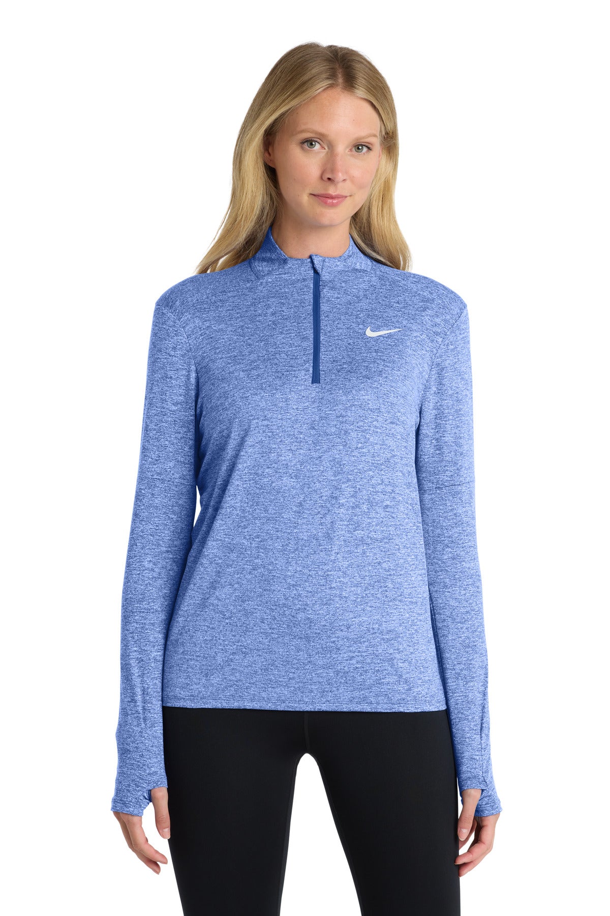 بلوزة Nike النسائية Dri-FIT Element بسحاب نصفي NKDH4951