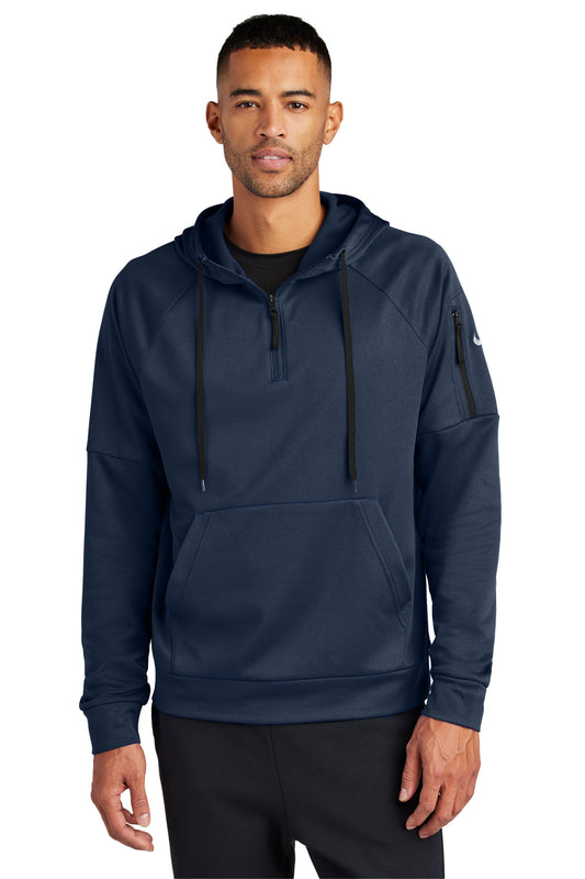 Sudadera con capucha Nike Therma-FIT de polar con bolsillo y cremallera de 1/4 NKFD9742