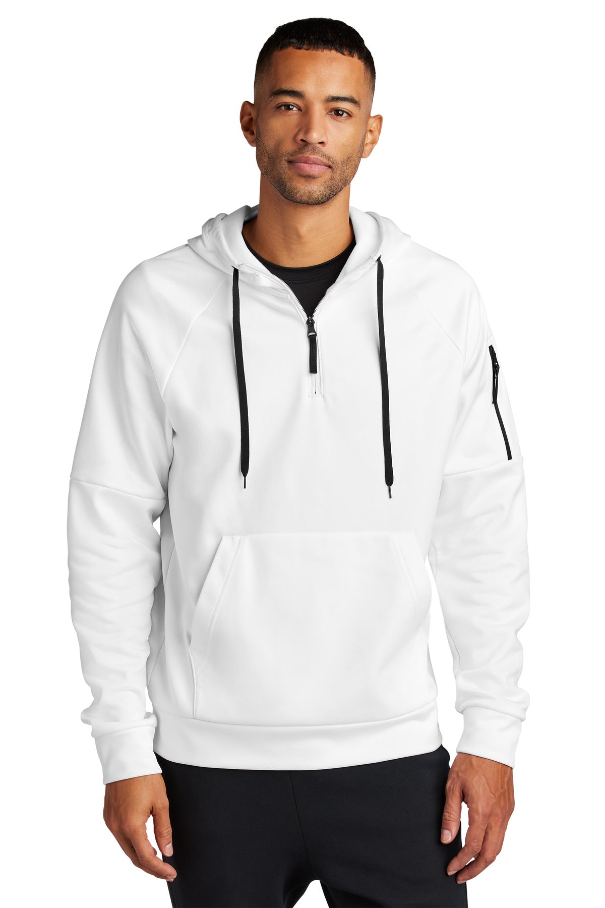 Sudadera con capucha Nike Therma-FIT de polar con bolsillo y cremallera de 1/4 NKFD9742