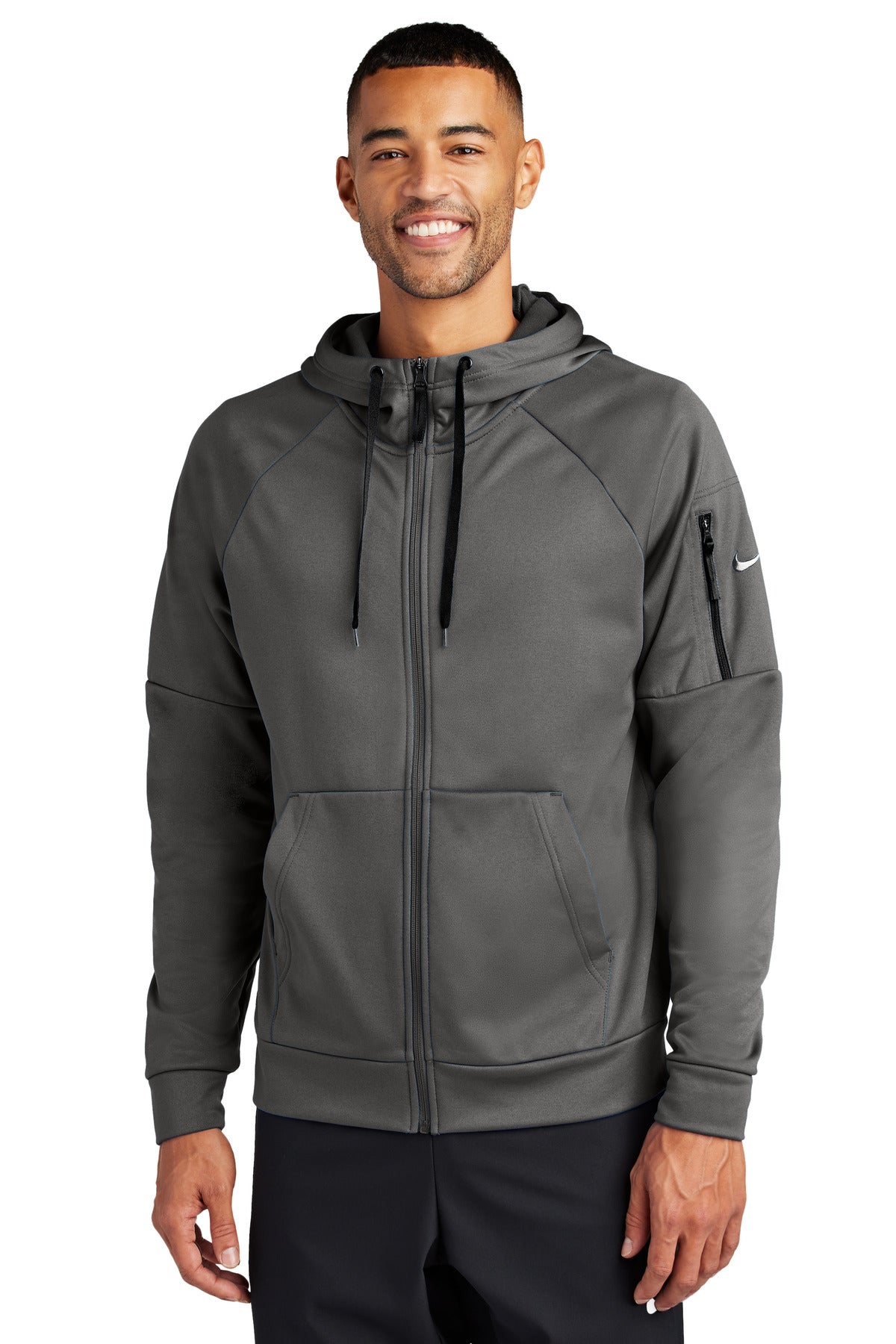 Sudadera con capucha Nike Therma-FIT de polar con bolsillo y cremallera completa NKFD9859