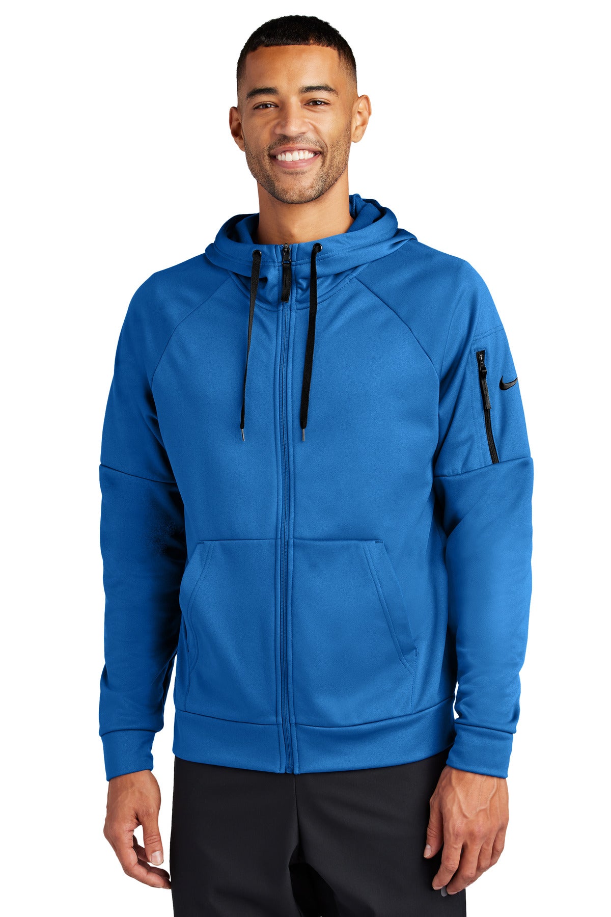 Sudadera con capucha Nike Therma-FIT de polar con bolsillo y cremallera completa NKFD9859