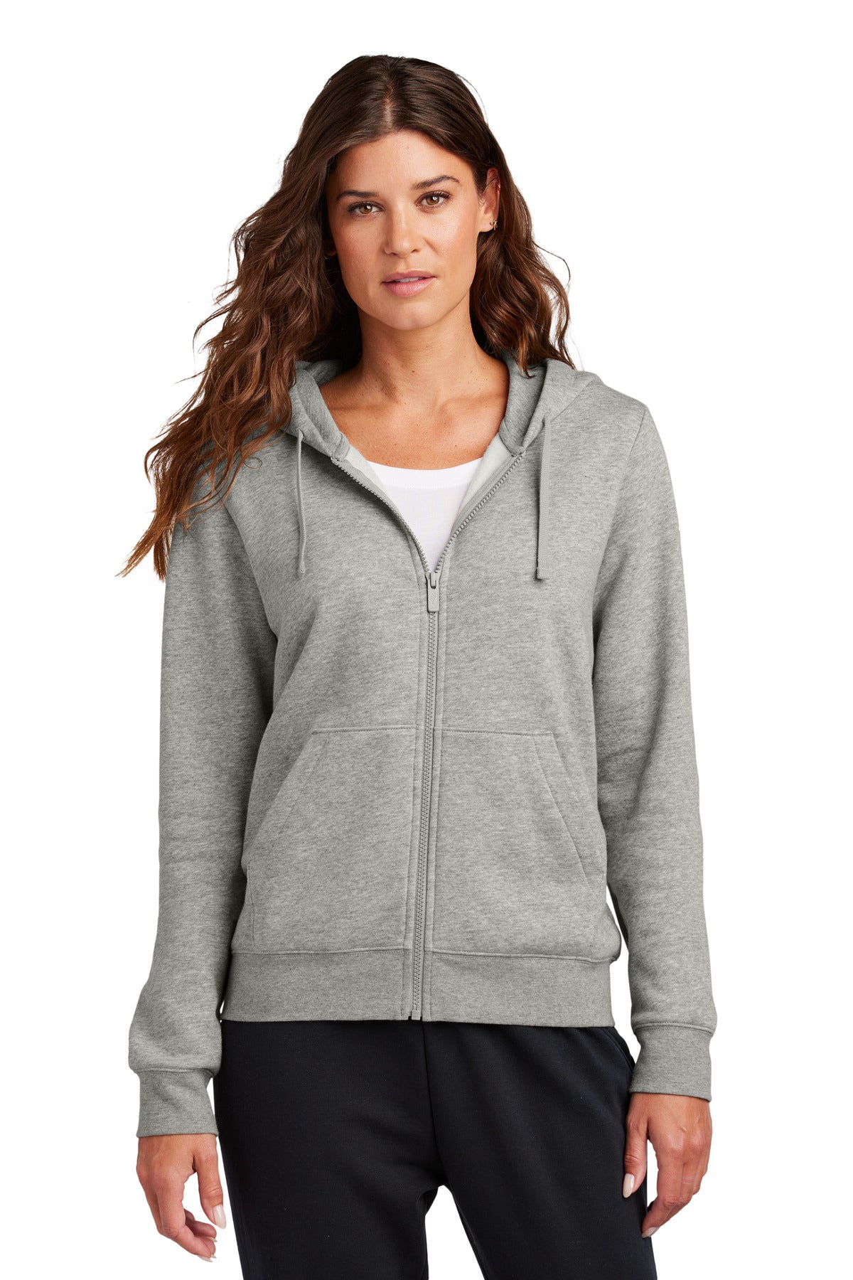 Sudadera con capucha y cremallera completa Nike Club Fleece Sleeve Swoosh para mujer NKFD9890