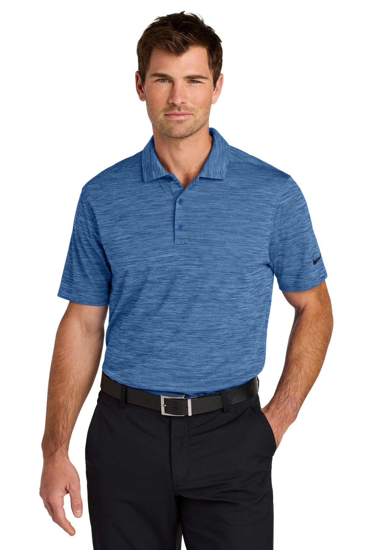 قميص بولو نايكي Dri-FIT مخطط NKFQ4792