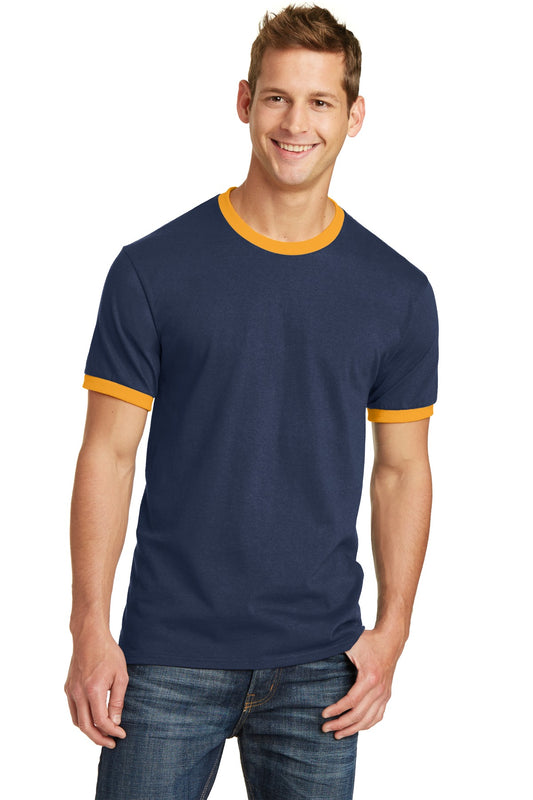 Port & Coâ„¢ Core Cotton Ringer Tee.  PC54R