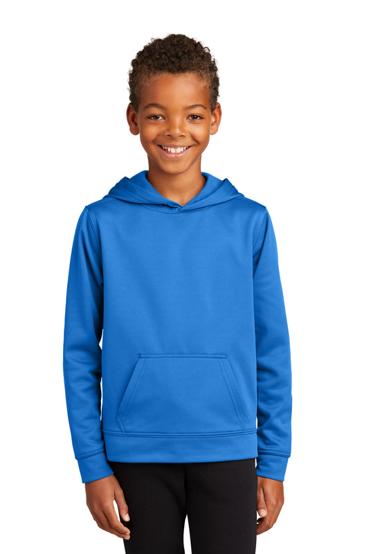 Port & Coâ„¢ Youth Performance Fleece Pullover Hooded Sweatshirt. PC590YH