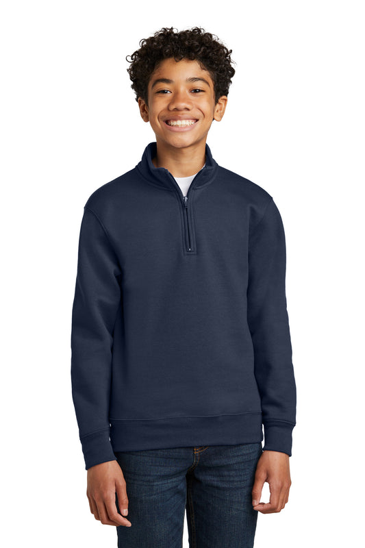 Port & Coâ„¢ Youth Core Fleece 1/4-Zip Pullover Sweatshirt PC78YQ